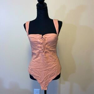 Free People Rose  Romantic Bodysuit medium
